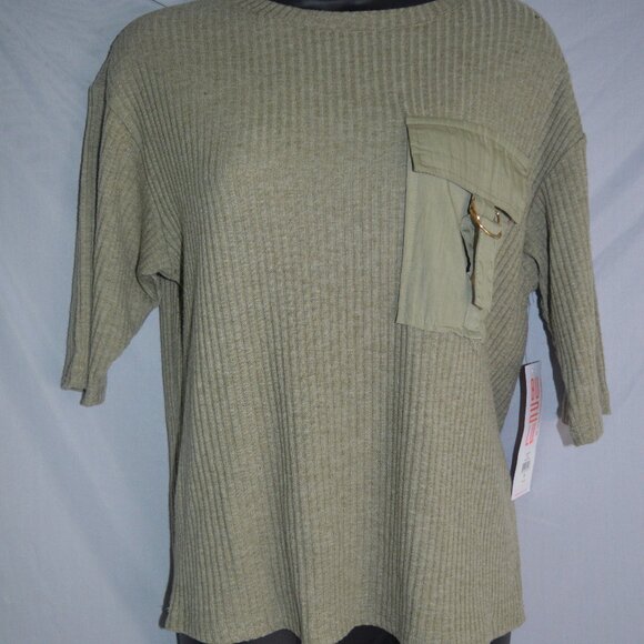 Sweater with pocket Bonulu NWT women size small half sleeve - Picture 1 of 3